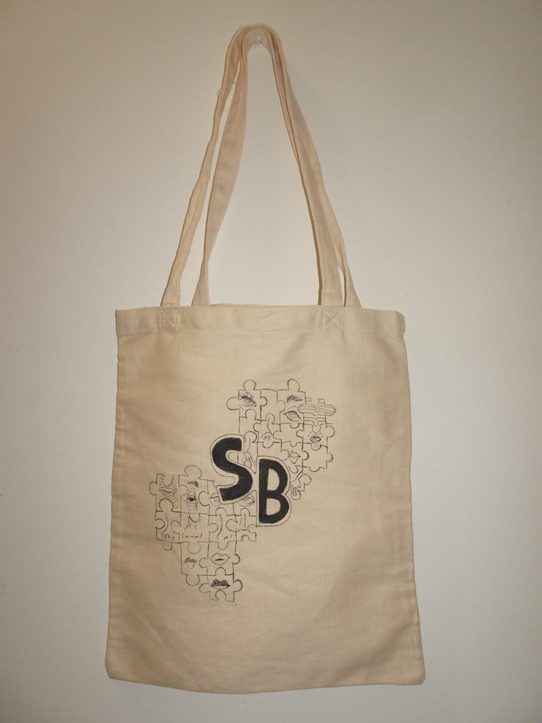 BW Puzzle Tote