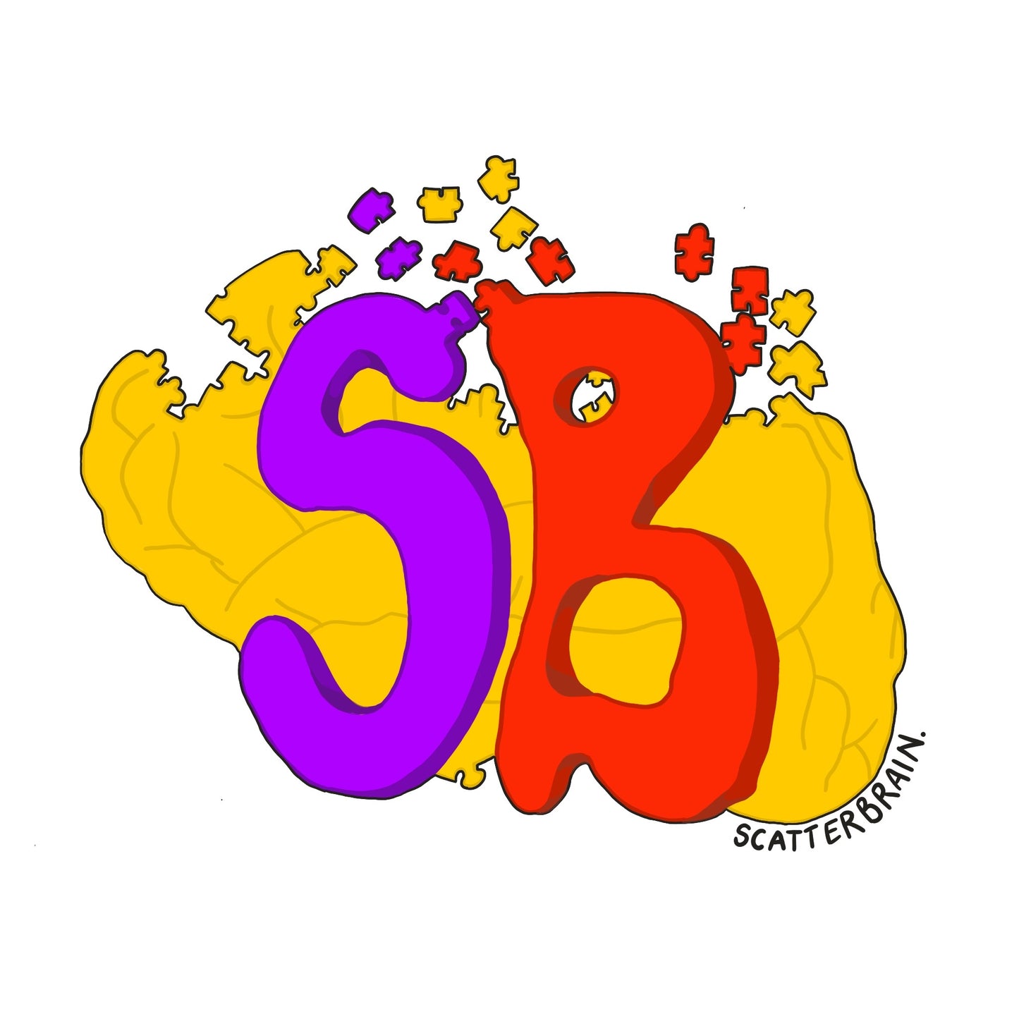 SB BRAIN Sticker